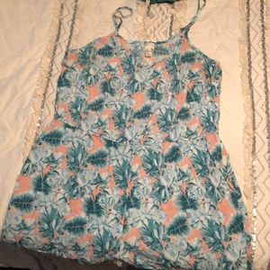 Forever 21 palm leaf romper